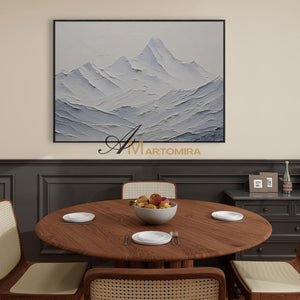 Textured Wall Art | Abstract Landscape Painting | Acrylic Mountain Painting | Large Wall Art #MF079