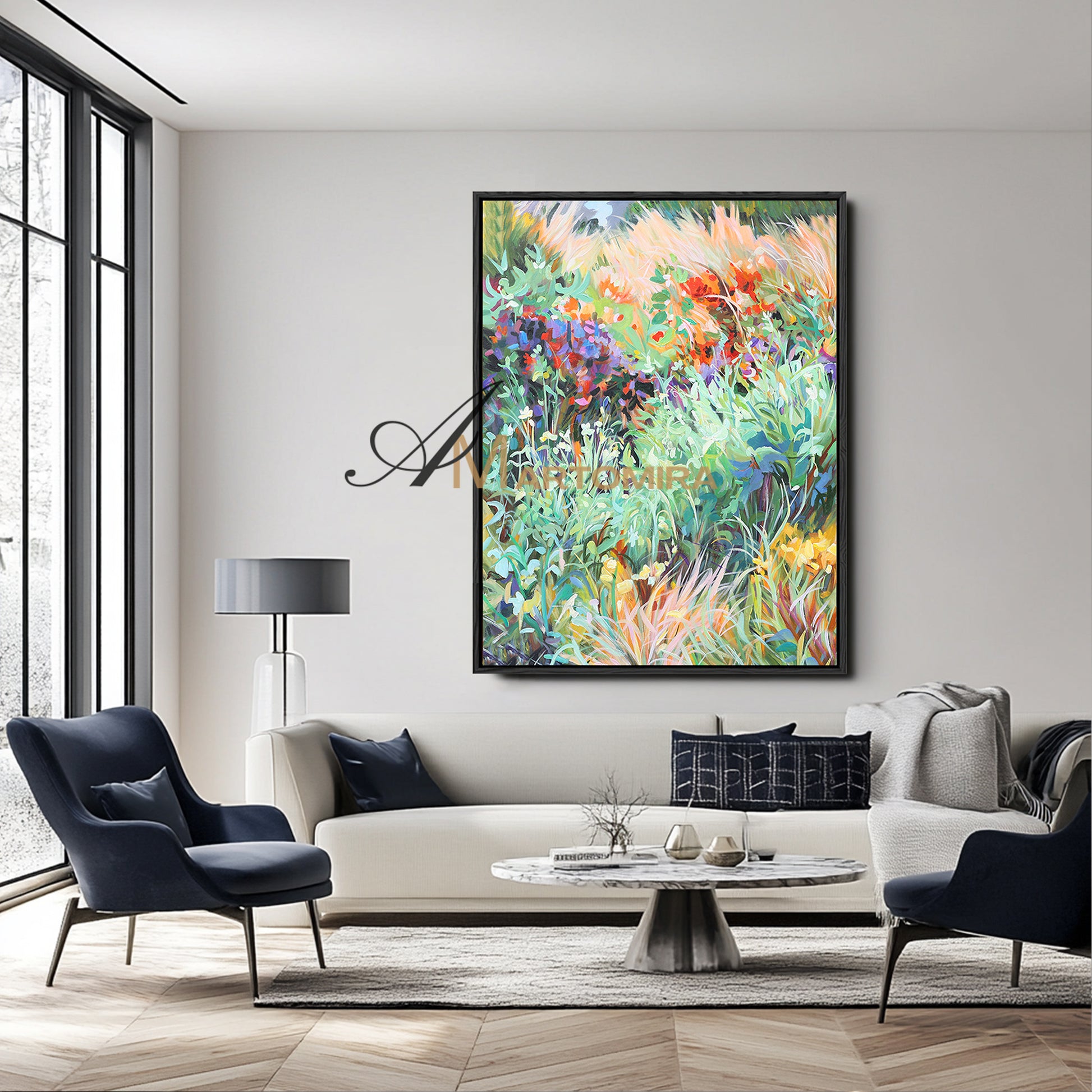 Grass Painting | Painting Grass Green | Colorful Wall Art | Modern Wall Decor Art #DF044