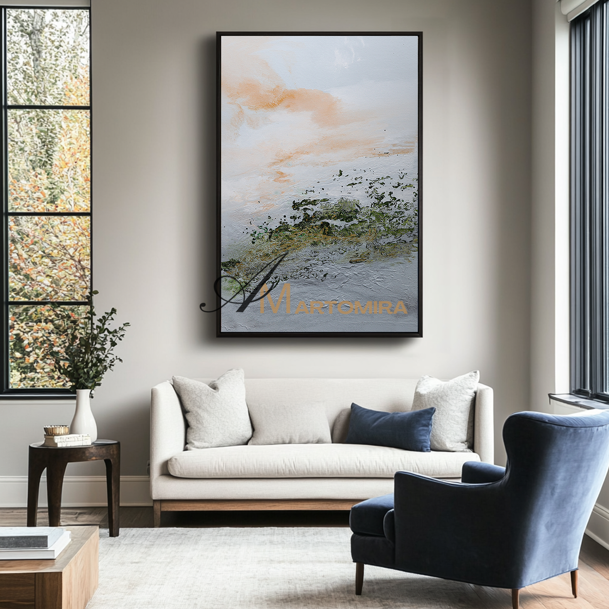 Landscape Wall Art | Abstract Landscape Art | Decorative Wall Art | Landscape Wall Art For Living Room #DF060