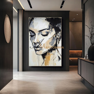 Oil Painting | Abstract Painting Woman | Portraits Painting | Wall Art Decor  #AP001