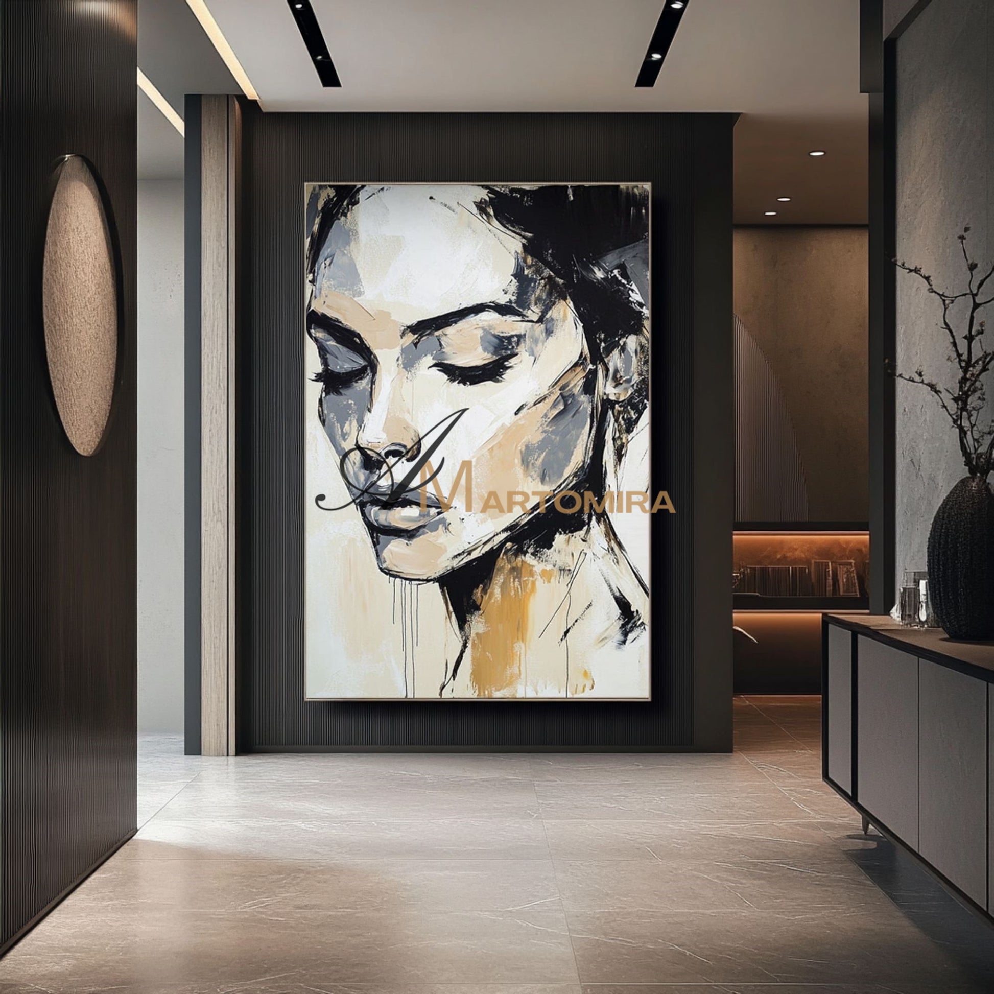 Oil Painting | Abstract Painting Woman | Portraits Painting | Wall Art Decor  #AP001