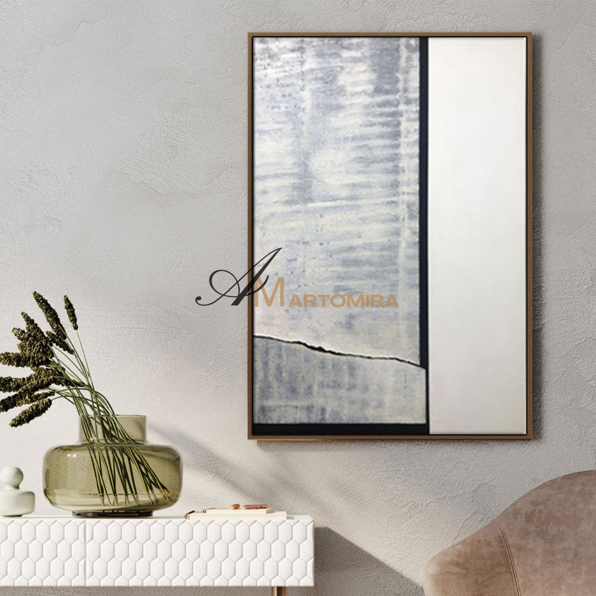 Wabi Sabi Art | Abstract Canvas Art | Neutral Wall Art | Large Abstract Wall Art #SH008