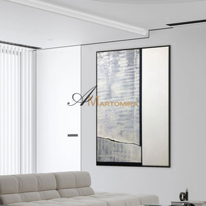 Wabi Sabi Art | Abstract Canvas Art | Neutral Wall Art | Large Abstract Wall Art #SH008