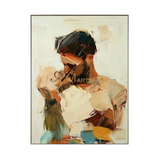 Lovers Art | Abstract Portraits | Abstract Art Paintings | Large Canvas Wall Art #AP035