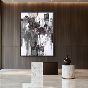 Black And White Canvas Art | Modern Abstract Art | Large Art Canvas #DF029