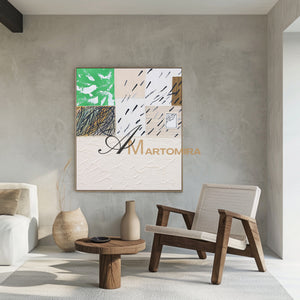 Large Textured Wall Art | Minimalist Paint | Minimalist Abstract Art | Abstract Geometric Wall Art #DF037