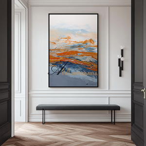Landscape Wall Art | Ocean Abstract Painting | Abstract Wall Art | Paintings For Living Room #DF059
