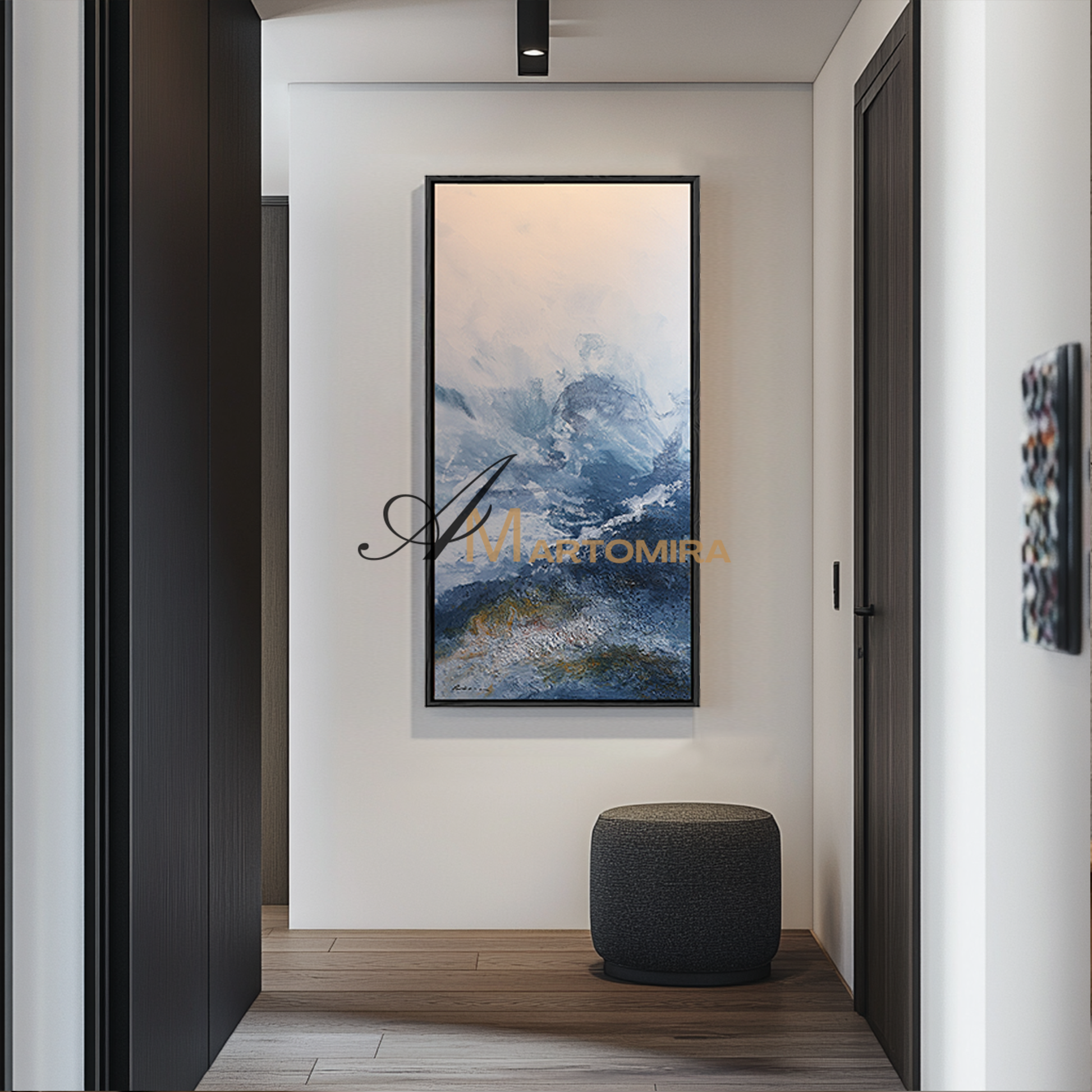 Landscape Wall Art | Mountain Wall Art | Landscape Art Oil Painting | Modern Abstract Wall Art #DF057