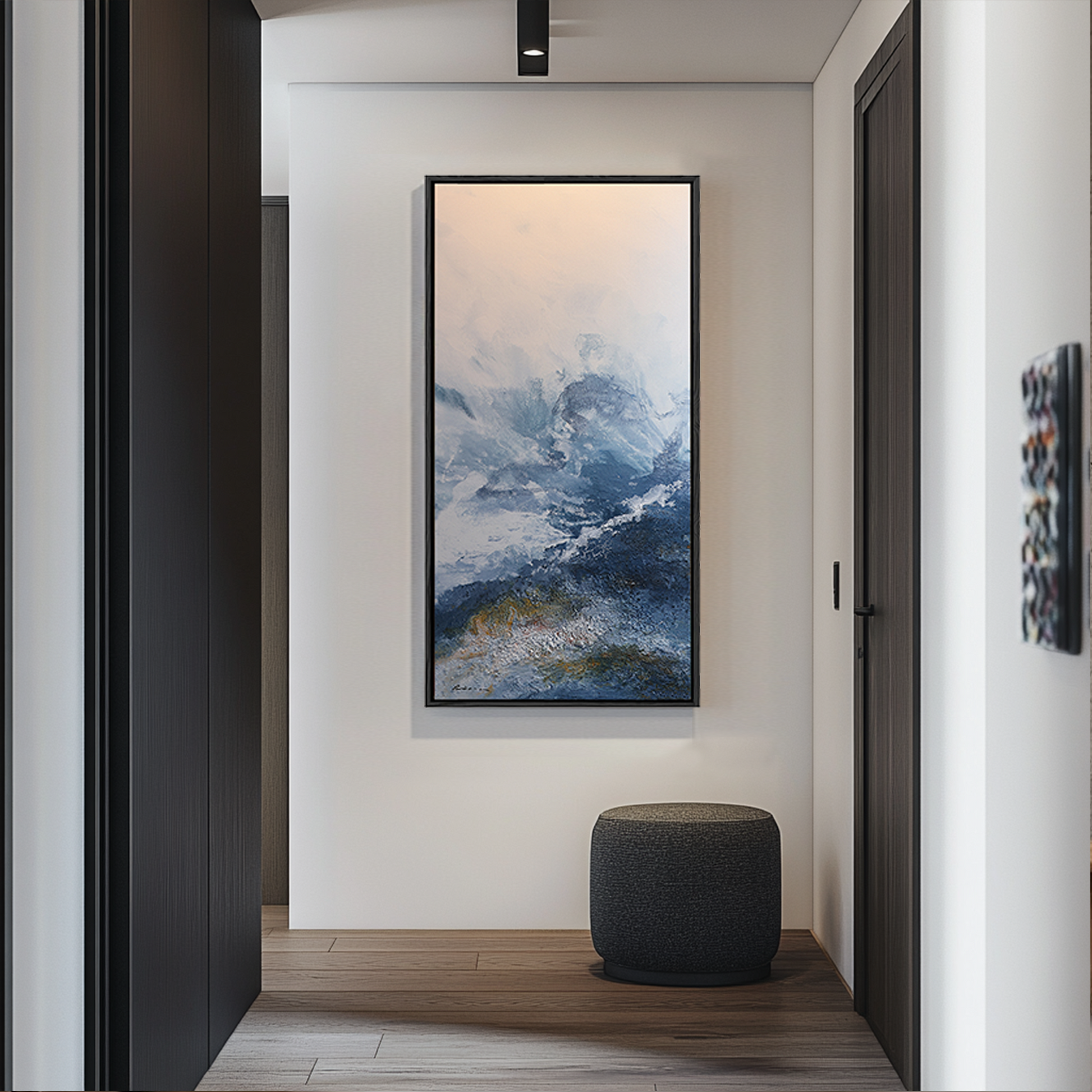 Landscape Wall Art | Mountain Wall Art | Landscape Art Oil Painting | Modern Abstract Wall Art #DF057