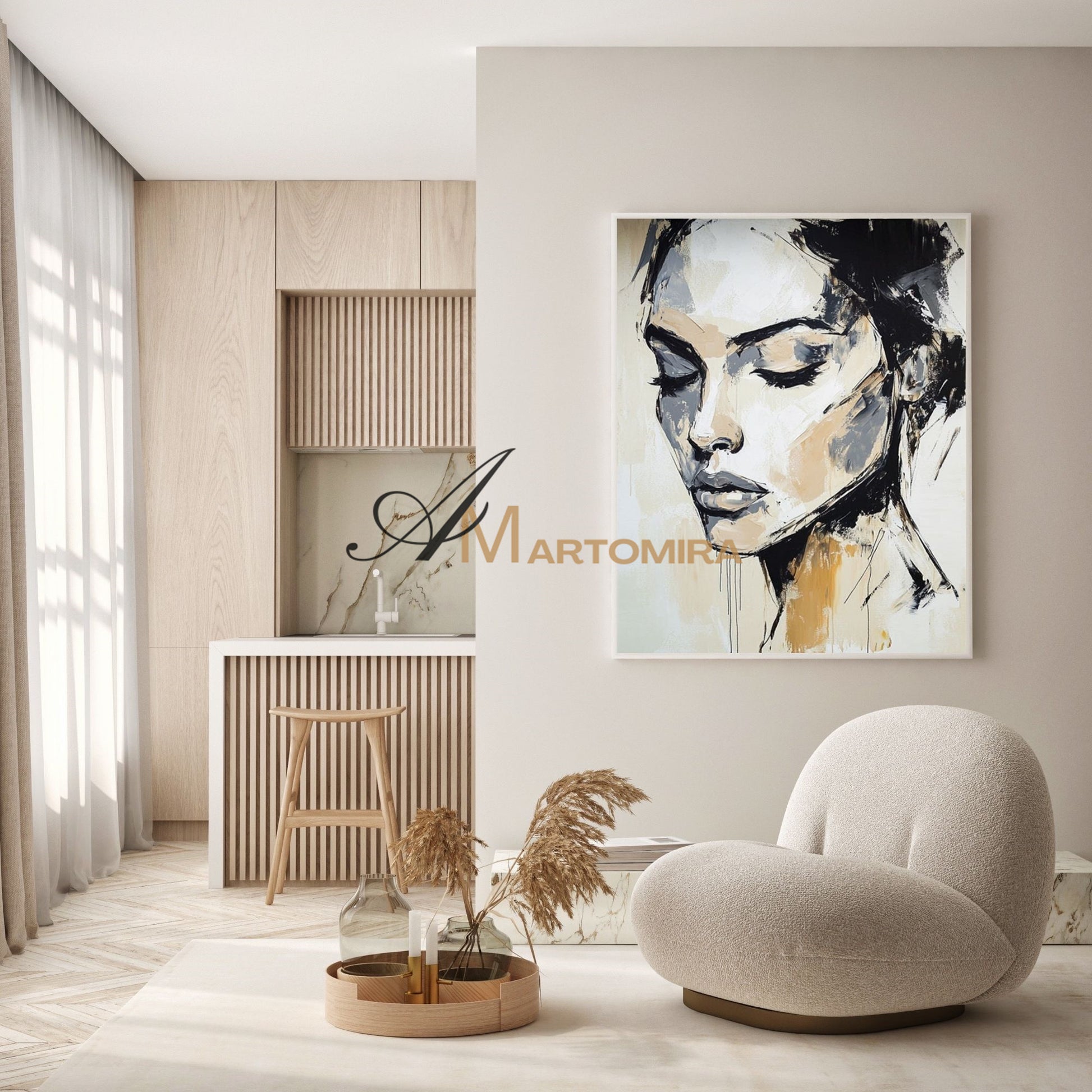 Oil Painting | Abstract Painting Woman | Portraits Painting | Wall Art Decor  #AP001