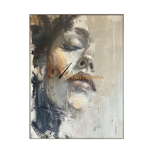 Art Portraits | Acrylic Wall Art | Abstract Painting Of A Woman'S Face | Abstract Woman Painting #AP043