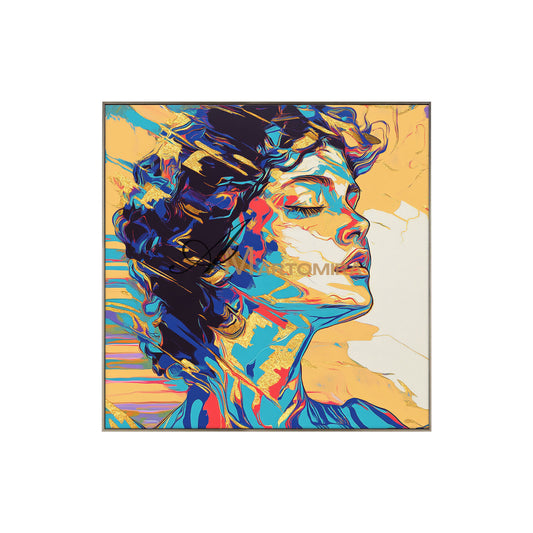 Portrait Painting | Colorful Wall Art | Abstract Painting Of A Woman'S Face | Wall Art Decor #AP045