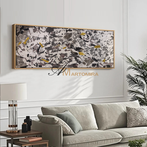 Black And White Wall Art | Abstract Art | Modern Abstract Wall Art | Large Horizontal Wall Art #DF052