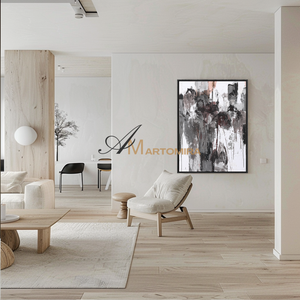 Black And White Canvas Art | Modern Abstract Art | Large Art Canvas #DF029