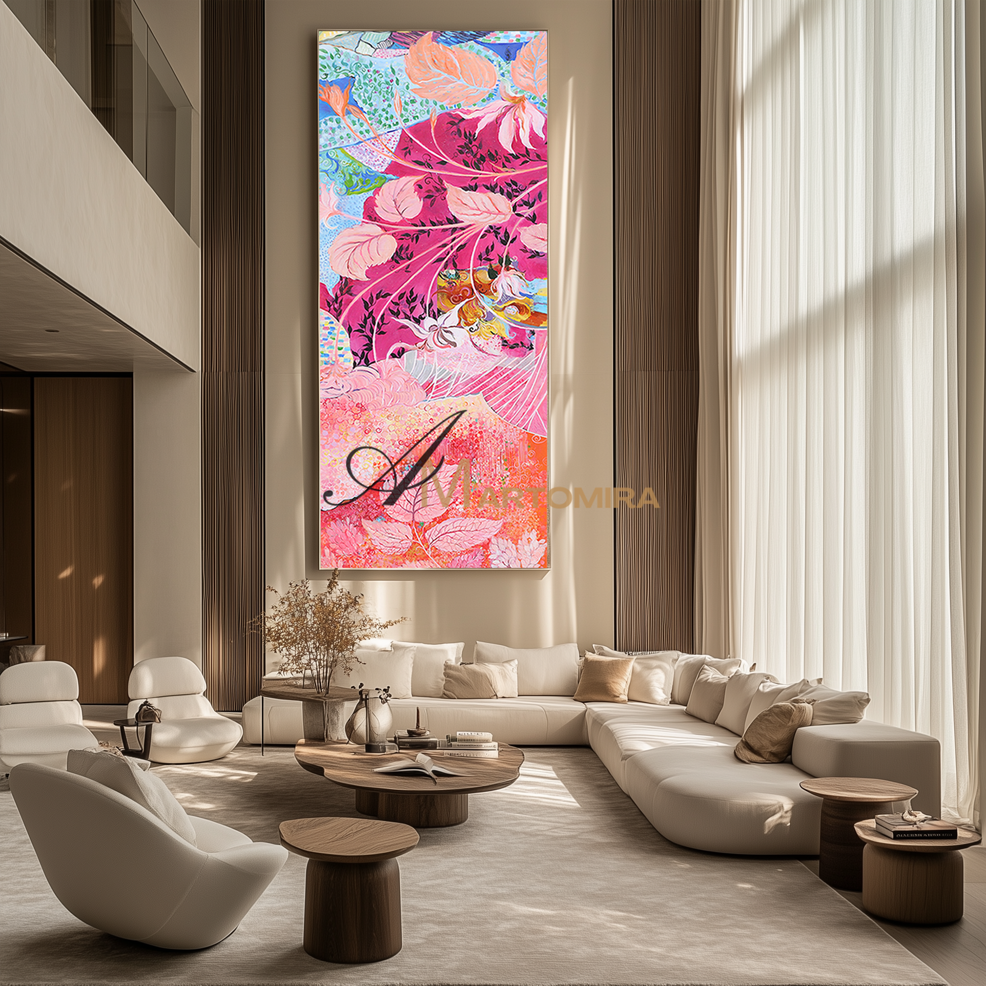 Colorful Flower Wall Art | Colorful Abstract Art | Abstract Painting Floral | Canvas Art Wall Decor #DF045