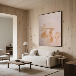 Wabi Sabi Art | Brown Abstract Art | Abstract Minimalist Art | Abstract Wall Art For Living Room #DF054