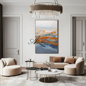 Landscape Wall Art | Ocean Abstract Painting | Abstract Wall Art | Paintings For Living Room #DF059