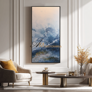 Landscape Wall Art | Mountain Wall Art | Landscape Art Oil Painting | Modern Abstract Wall Art #DF057