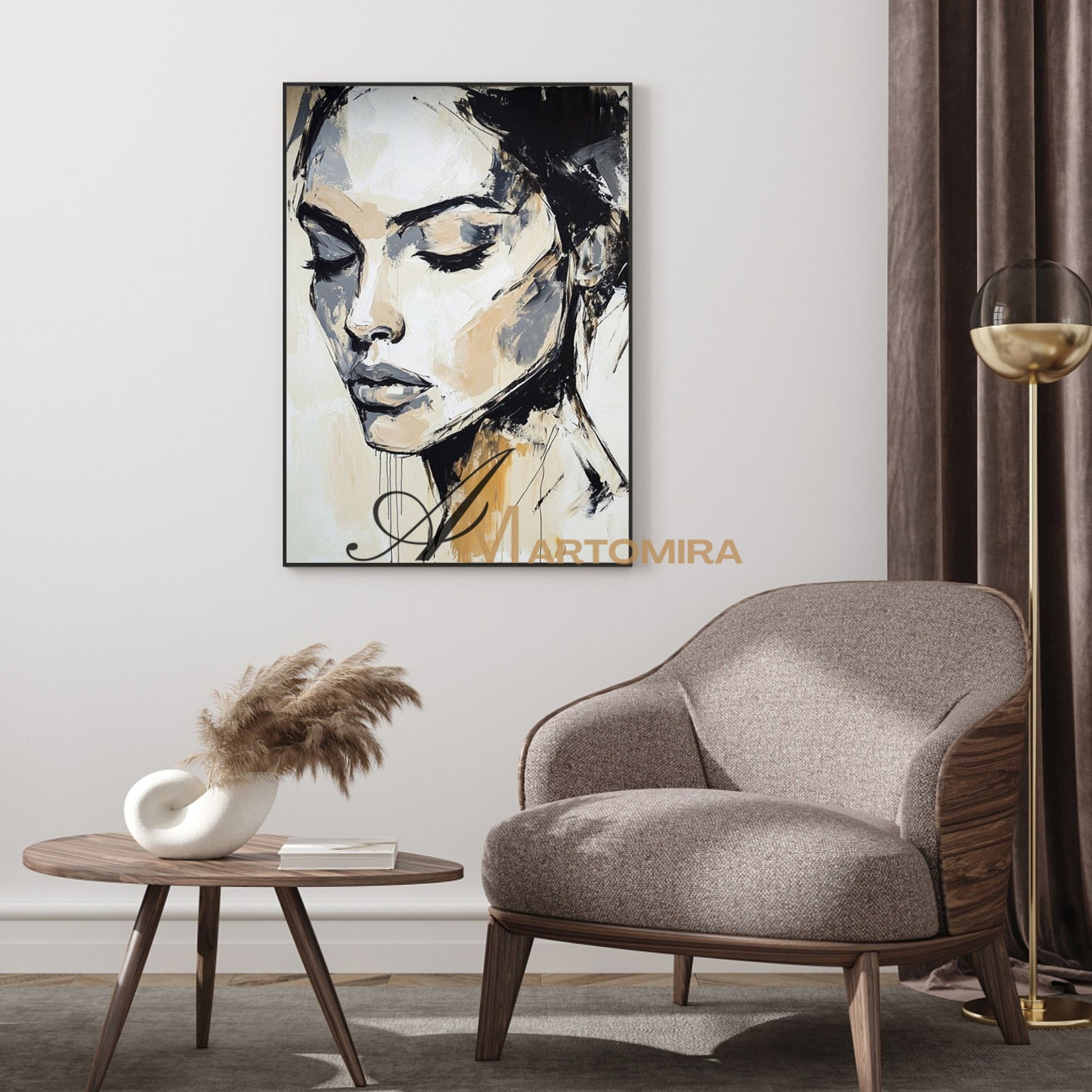 Oil Painting | Abstract Painting Woman | Portraits Painting | Wall Art Decor  #AP001