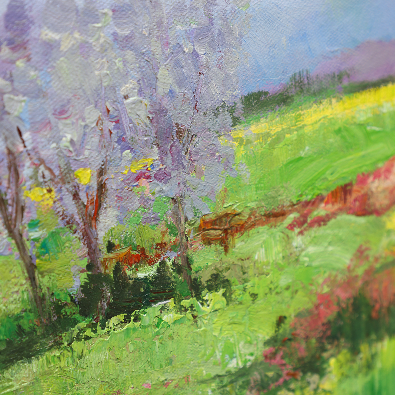 Landscape Wall Art | Acrylic Landscape Painting | Landscape Wall Art For Living Room #DF021