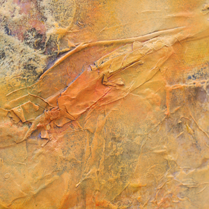 Textured Wall Art | Abstract Textured Canvas Art | Gold Acrylic Paint #DF034