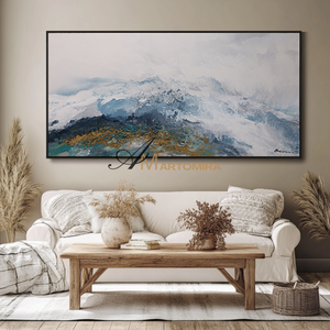 Landscape Wall Art | Abstract Painting Mountains | Abstract Landscape Art | Canvas Painting Wall Decor #DF055