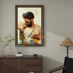 Lovers Art | Abstract Portraits | Abstract Art Paintings | Large Canvas Wall Art #AP035